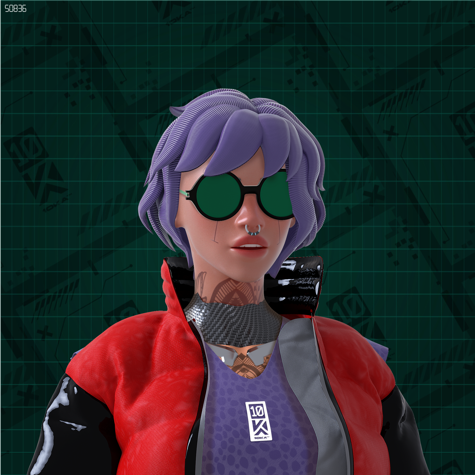 Avatar 10KA #001 — Identidad Digital (Edición Verde Femenina)