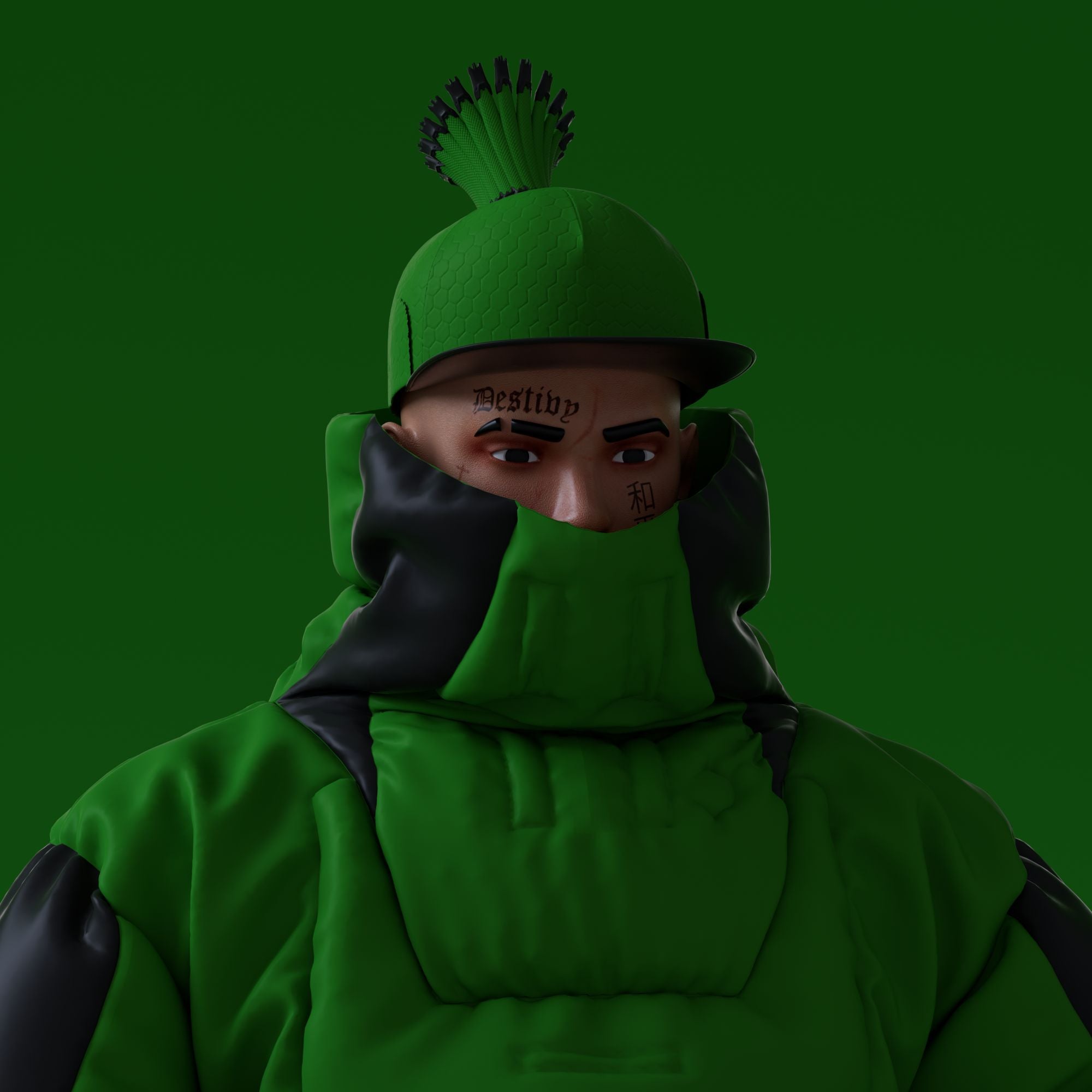 Avatar 10KA #006 Identidad Digital (Edición Verde)