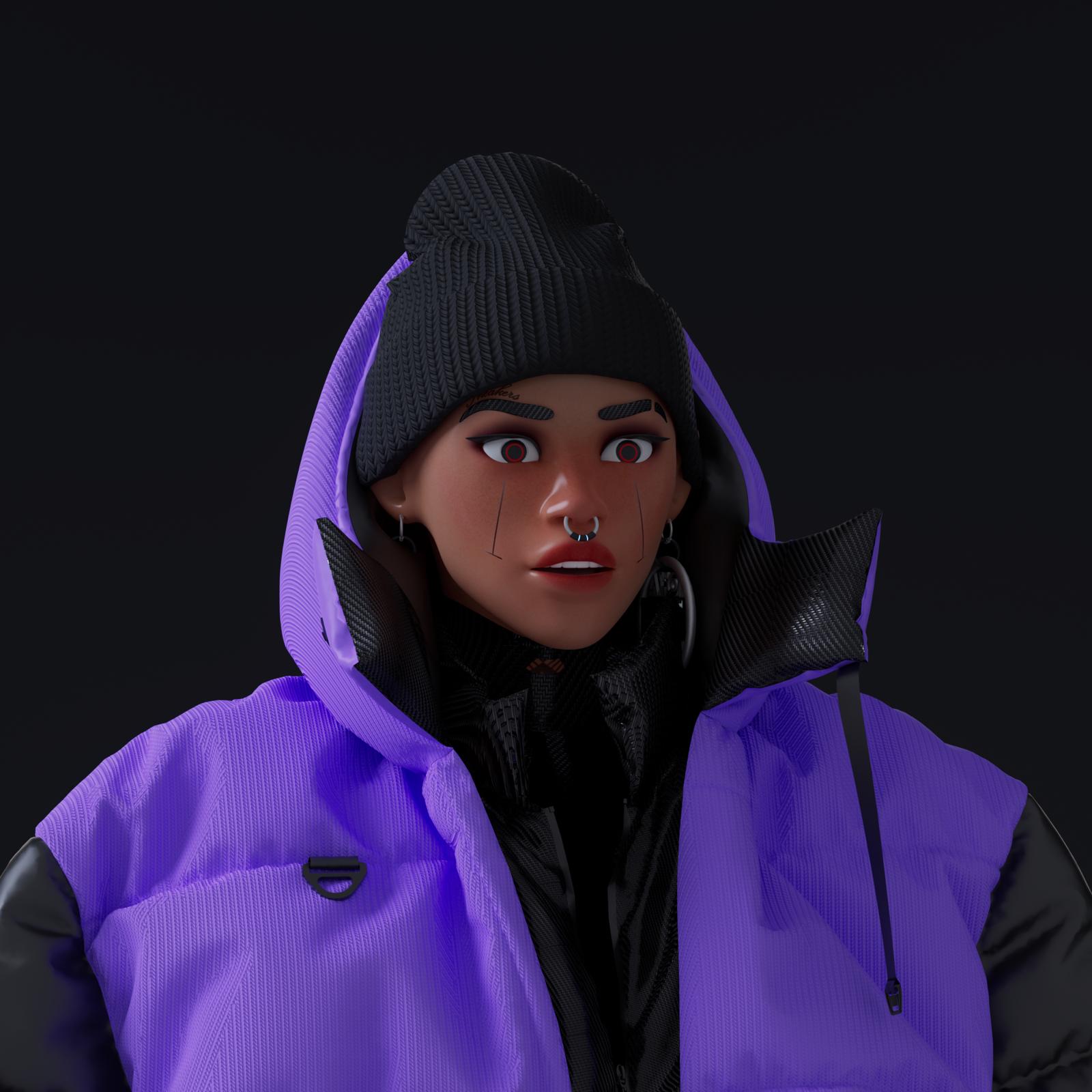 Avatar 10KA #005 — Identidad digital (Edición morada)