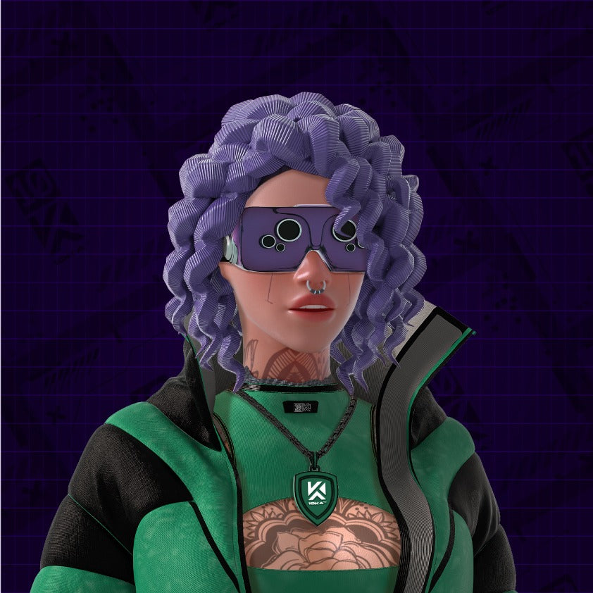 Avatar 10KA #009 — Identidad digital (Edición femenina morada)